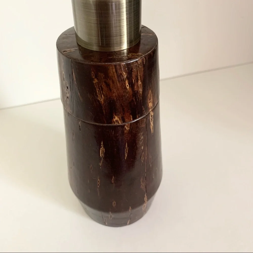 NWOT Java wood lotion soap pump dispenser